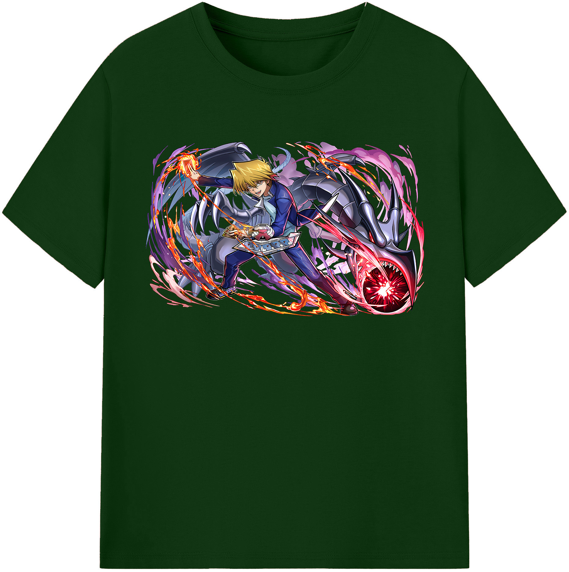 （画像用） 遊☆戯☆王 Yu-Gi-Oh! 綿100％半袖Tシャツ（フロントプリント）